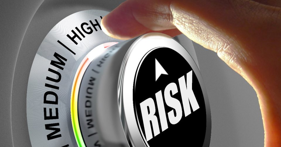 This picture is of a dial that shows the level of risk from low to medium to high. Effective safety consultant documentation helps consultants and their clients keep records of important communication.
