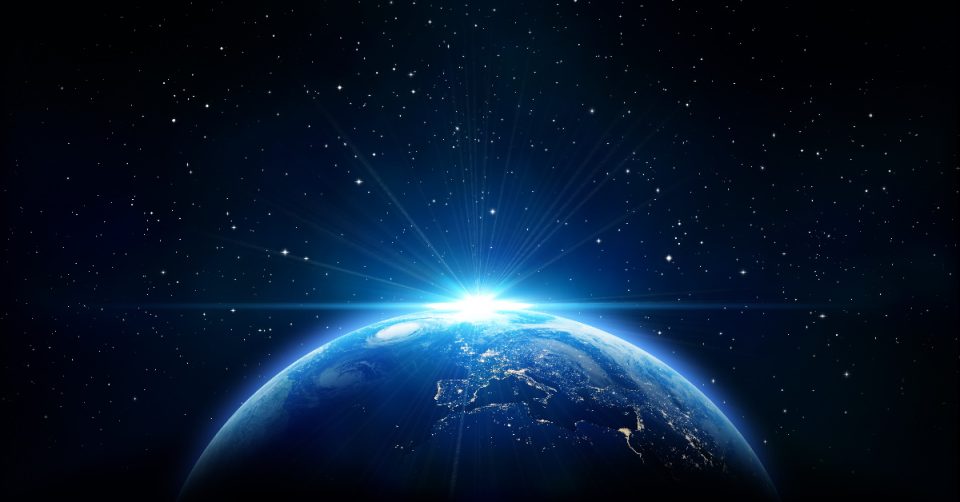 This picture is a view from space looking at the sun coming up from behind the earth. This beautiful picture can be seen to illustrate safety consultant excellence.